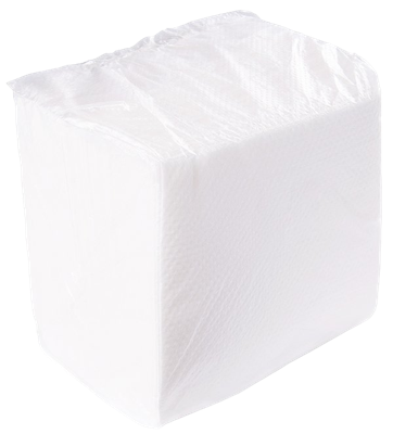 Салфетки бумажные 24х24 1 слойные белые 1