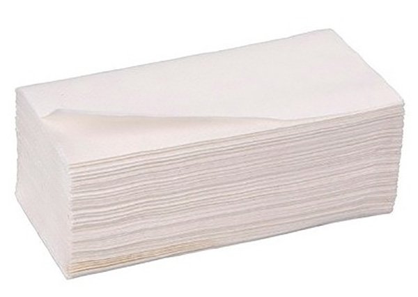 Полотенца бумажные белые 2 сл Z сложения 190листов (20шткор) 2121